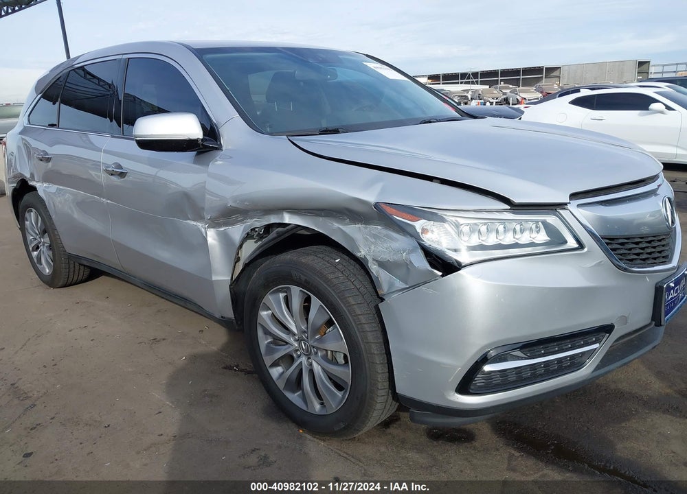 2014 ACURA MDX TECHNOLOGY PACKAGE VIN: 5FRYD4H45EB041799