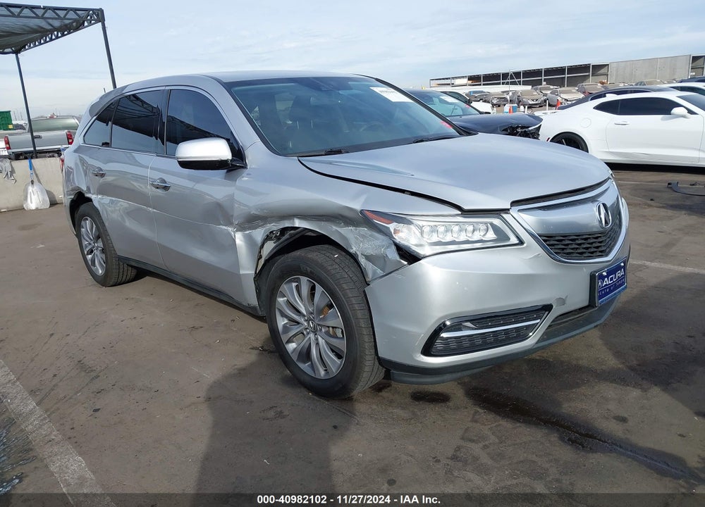 2014 ACURA MDX TECHNOLOGY PACKAGE VIN: 5FRYD4H45EB041799