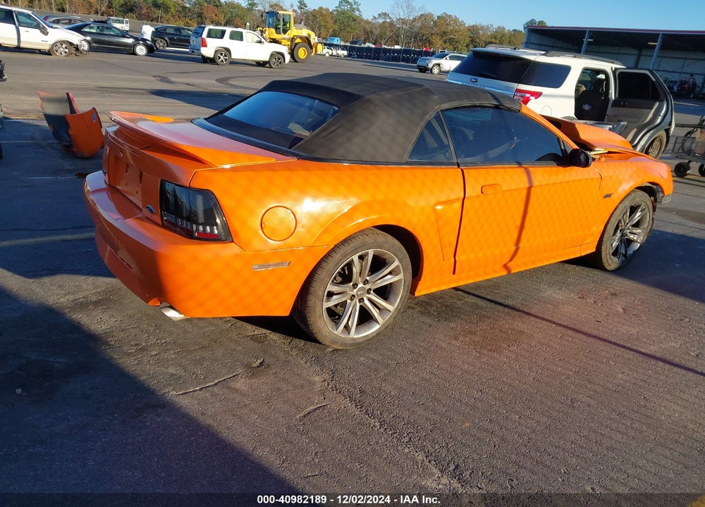 2000 FORD MUSTANG GT VIN: 1FAFP45X4YF159749