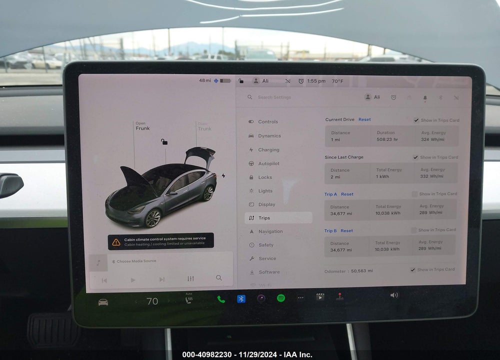 2019 TESLA MODEL 3 VIN: 5YJ3E1EA1KF432011