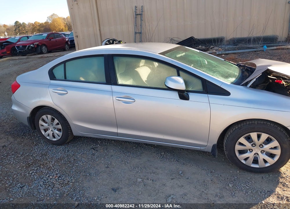 2012 HONDA CIVIC LX VIN: 19XFB2F50CE043283