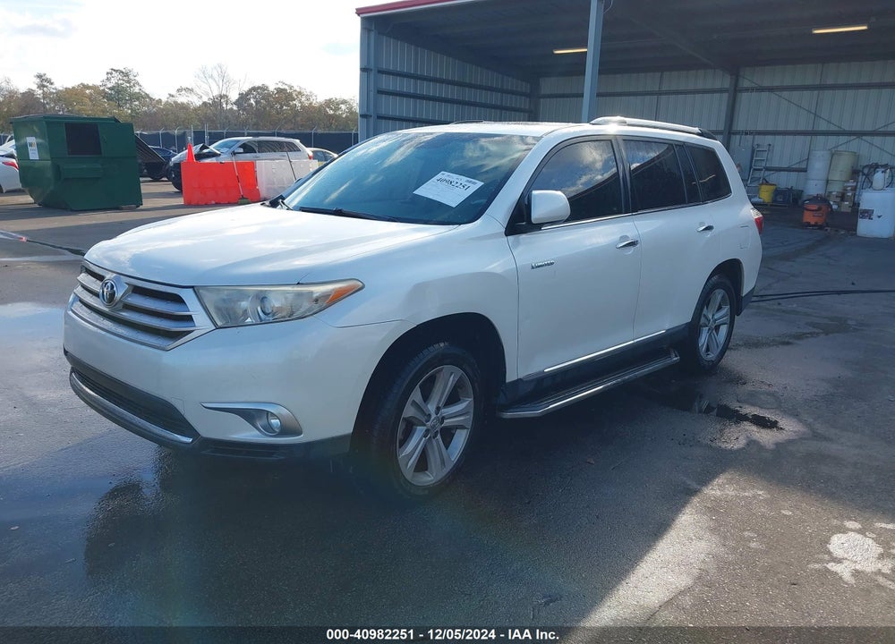 2012 TOYOTA HIGHLANDER LIMITED V6 VIN: 5TDYK3EHXCS074363