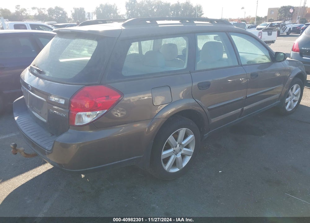 2009 SUBARU OUTBACK 2.5I VIN: 4S4BP61C796312838