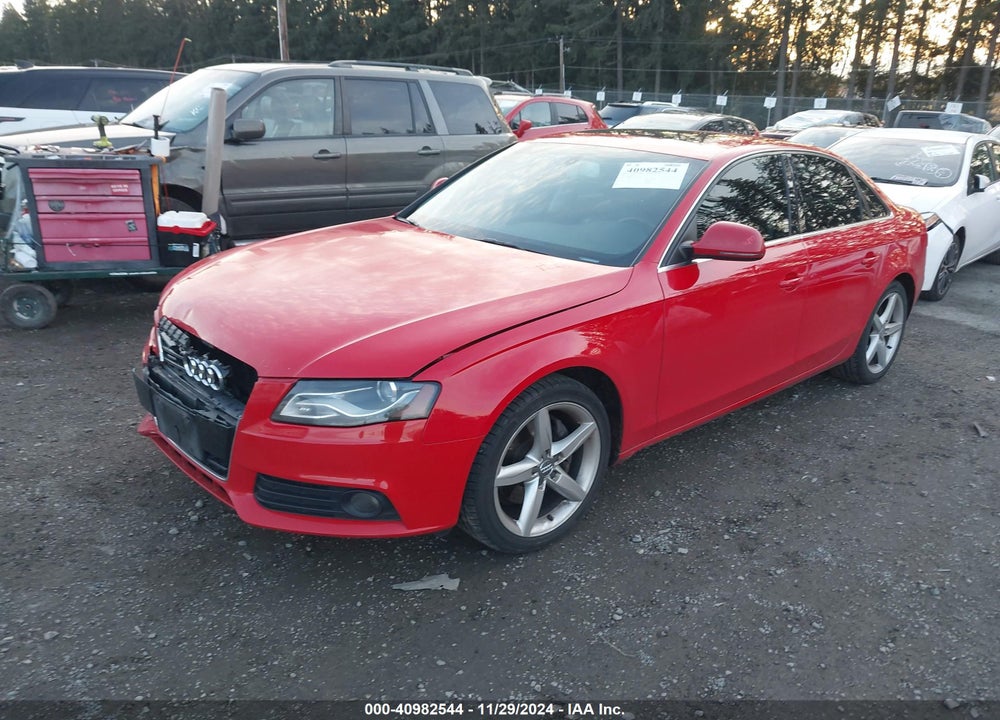2009 AUDI A4 3.2 PREMIUM PLUS VIN: WAUMK78K49N035826