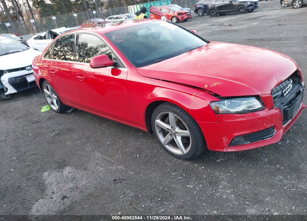 2009 AUDI A4 3.2 PREMIUM PLUS VIN: WAUMK78K49N035826