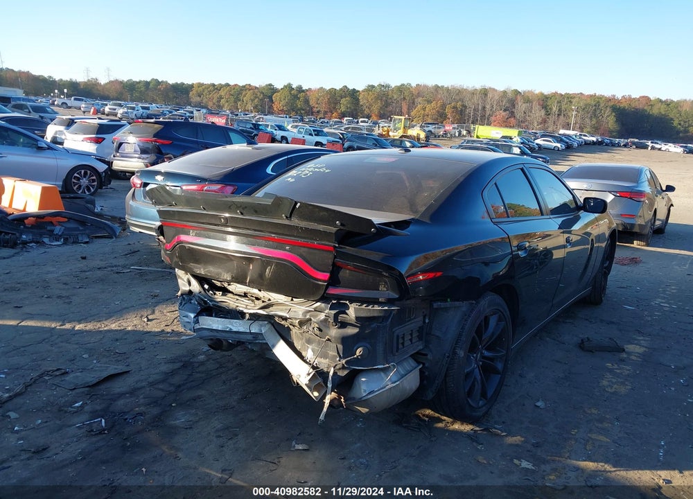 2018 DODGE CHARGER SXT RWD VIN: 2C3CDXBG3JH147273