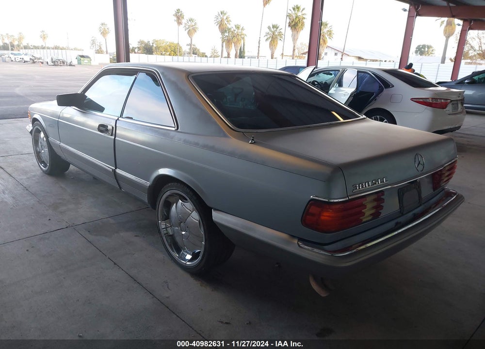 1982 MERCEDES-BENZ 380 SEC VIN: WDBCA43A6CB000291