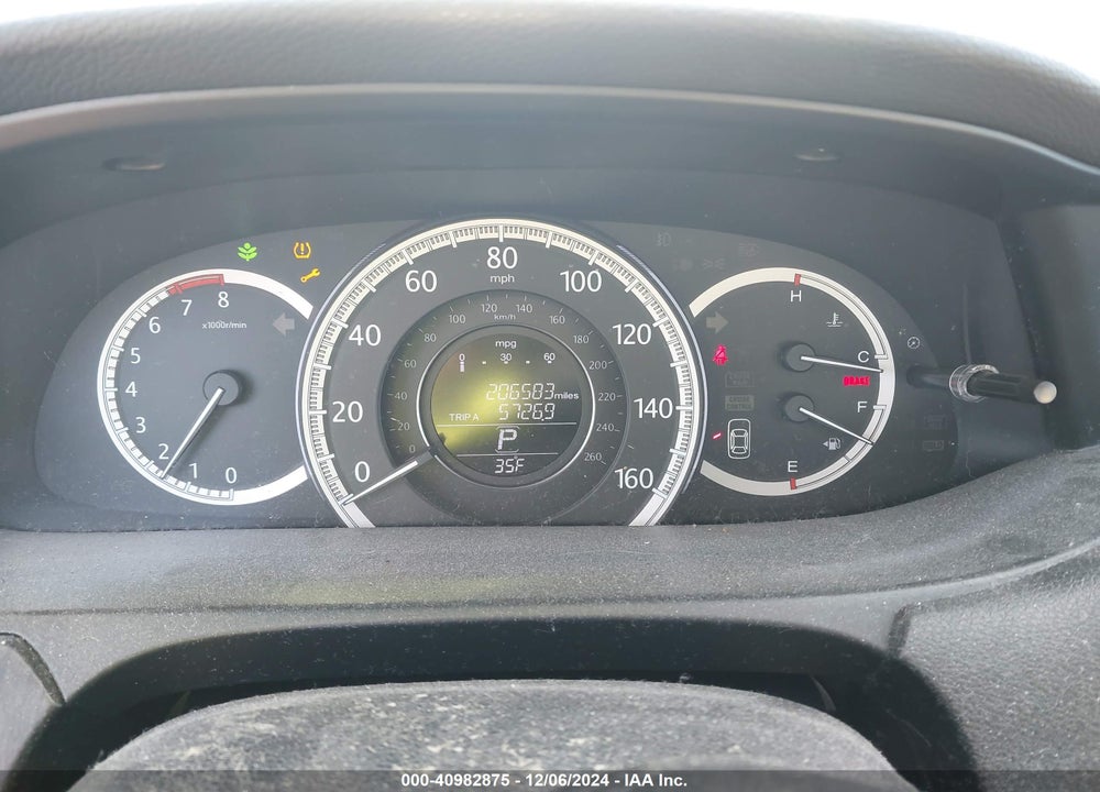 2013 HONDA ACCORD EX-L VIN: 1HGCR2F86DA009766