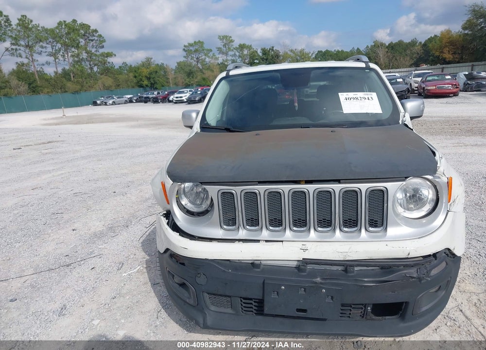 2016 JEEP RENEGADE LIMITED VIN: ZACCJBDT2GPC73021