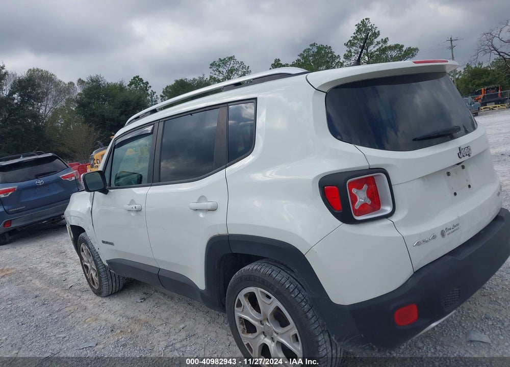 2016 JEEP RENEGADE LIMITED VIN: ZACCJBDT2GPC73021