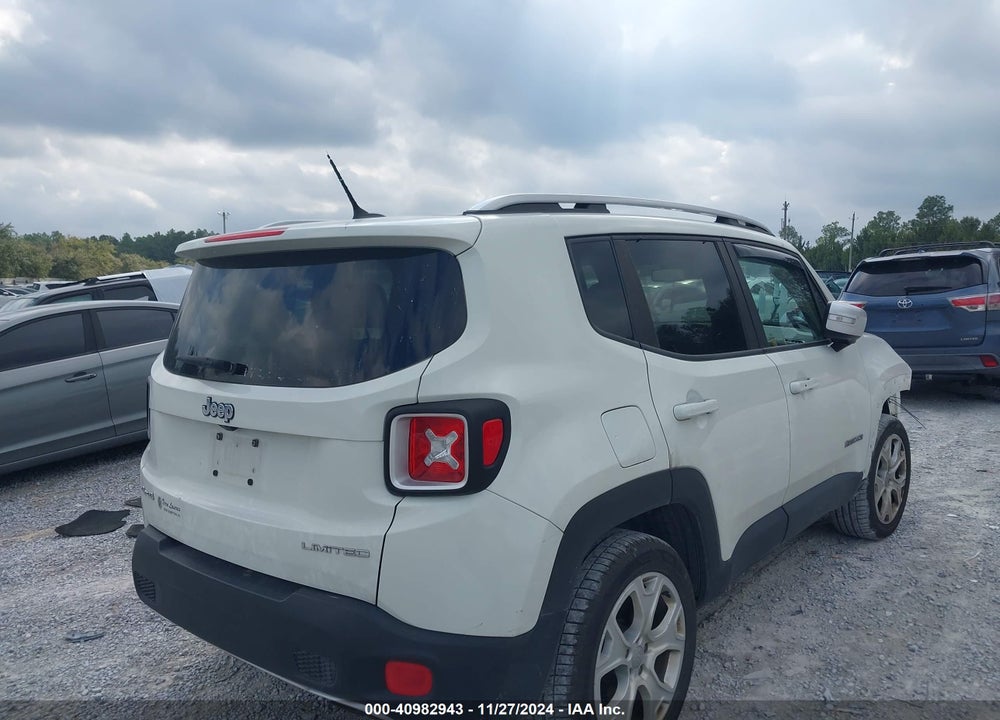 2016 JEEP RENEGADE LIMITED VIN: ZACCJBDT2GPC73021