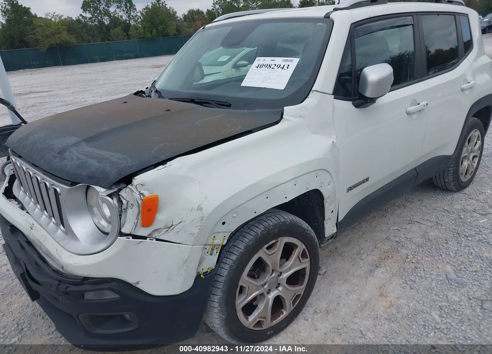 2016 JEEP RENEGADE LIMITED VIN: ZACCJBDT2GPC73021