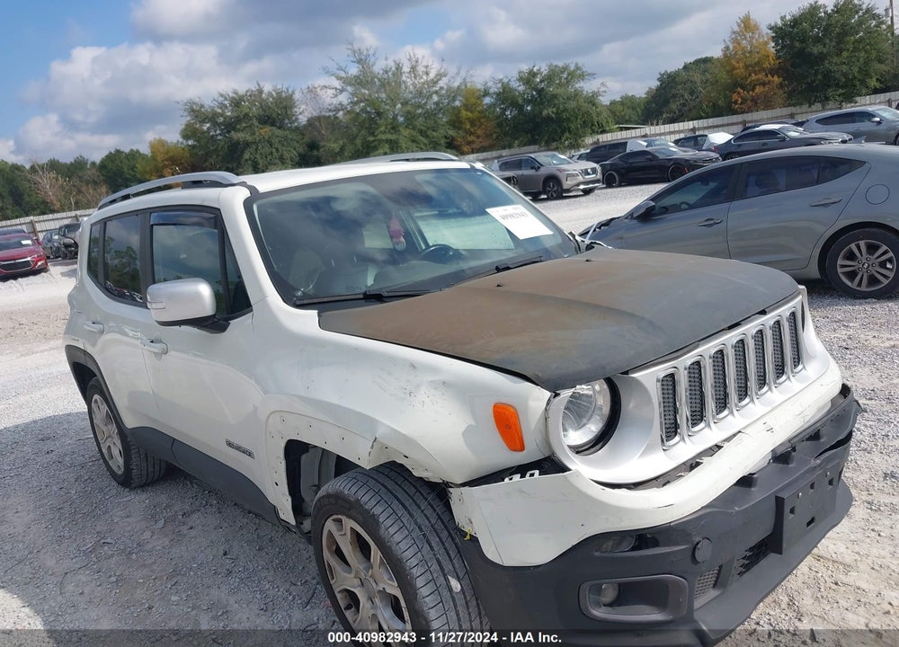 2016 JEEP RENEGADE LIMITED VIN: ZACCJBDT2GPC73021