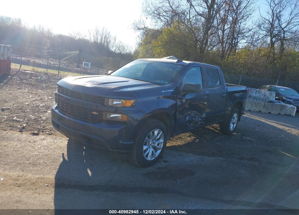 2021 CHEVROLET SILVERADO 1500 4WD SHORT BED CUSTOM VIN: 1GCPYBEH4MZ116191