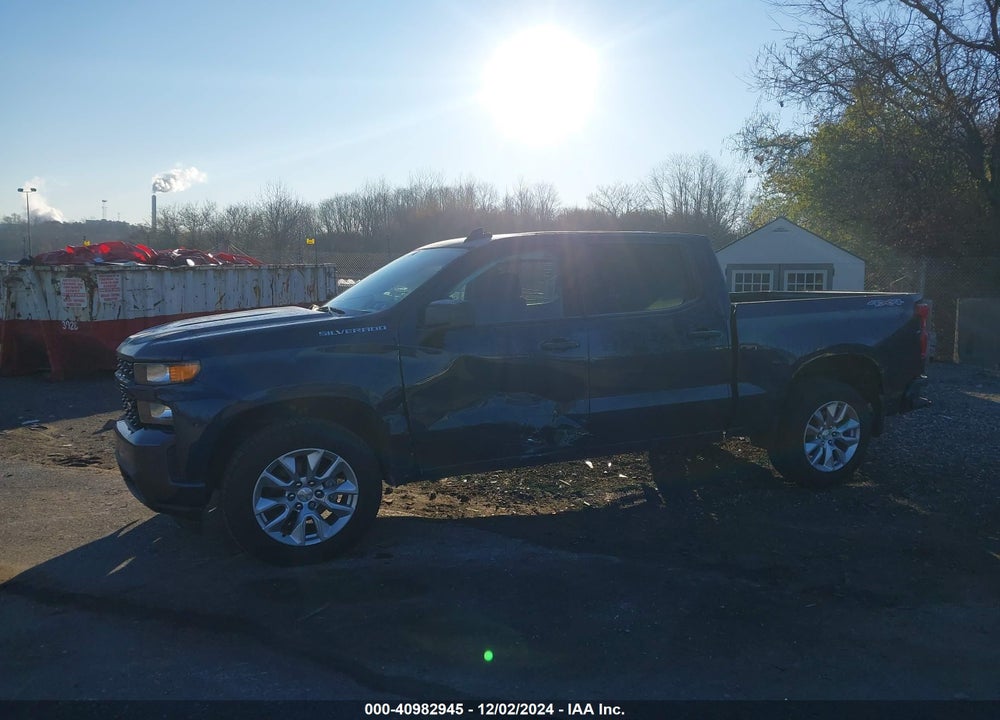 2021 CHEVROLET SILVERADO 1500 4WD SHORT BED CUSTOM VIN: 1GCPYBEH4MZ116191