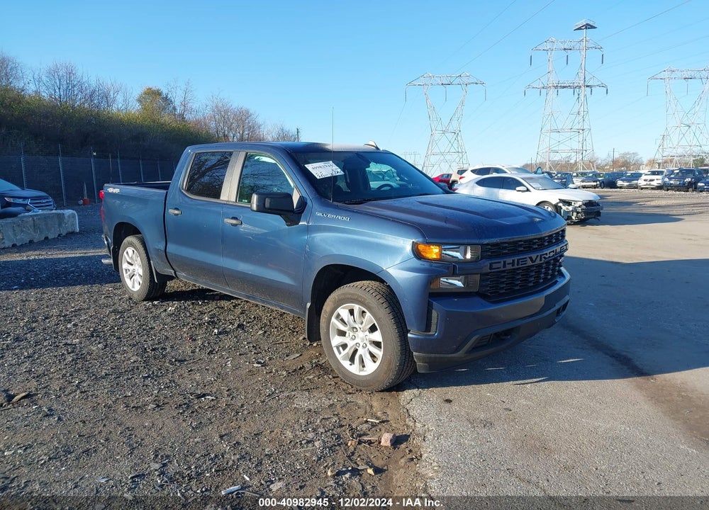 2021 CHEVROLET SILVERADO 1500 4WD SHORT BED CUSTOM VIN: 1GCPYBEH4MZ116191