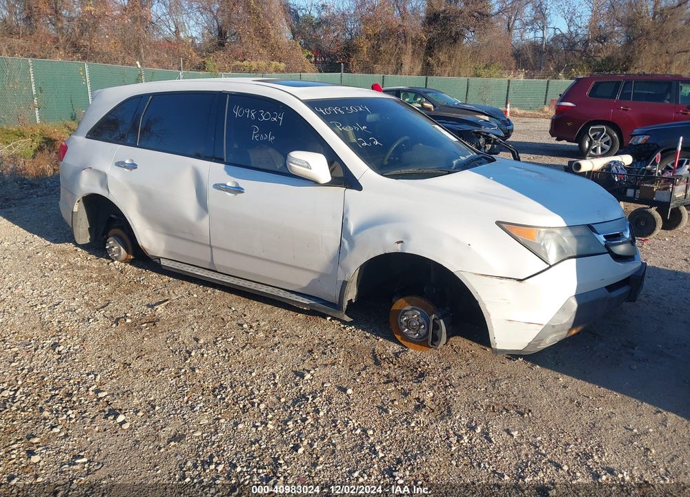2008 ACURA MDX TECHNOLOGY PACKAGE VIN: 2HNYD28498H549434