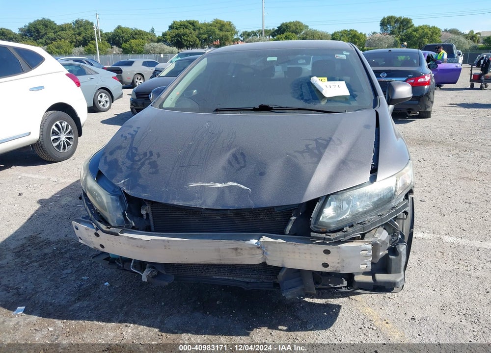 2013 HONDA CIVIC LX VIN: 19XFB2F50DE005215
