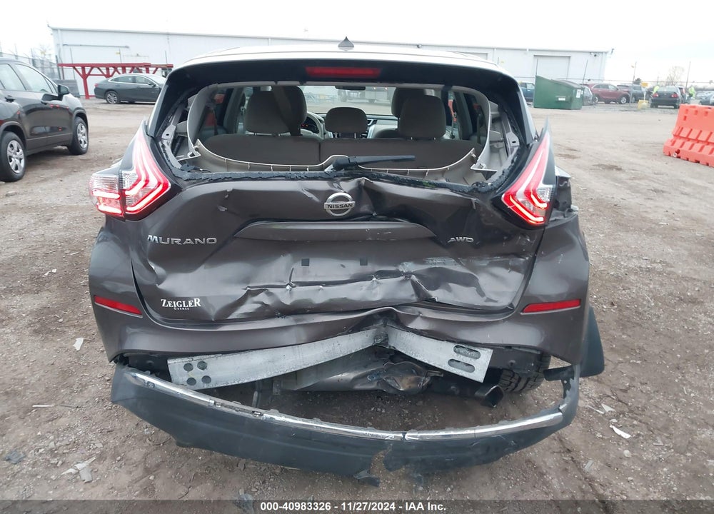 2015 NISSAN MURANO S VIN: 5N1AZ2MH8FN221357
