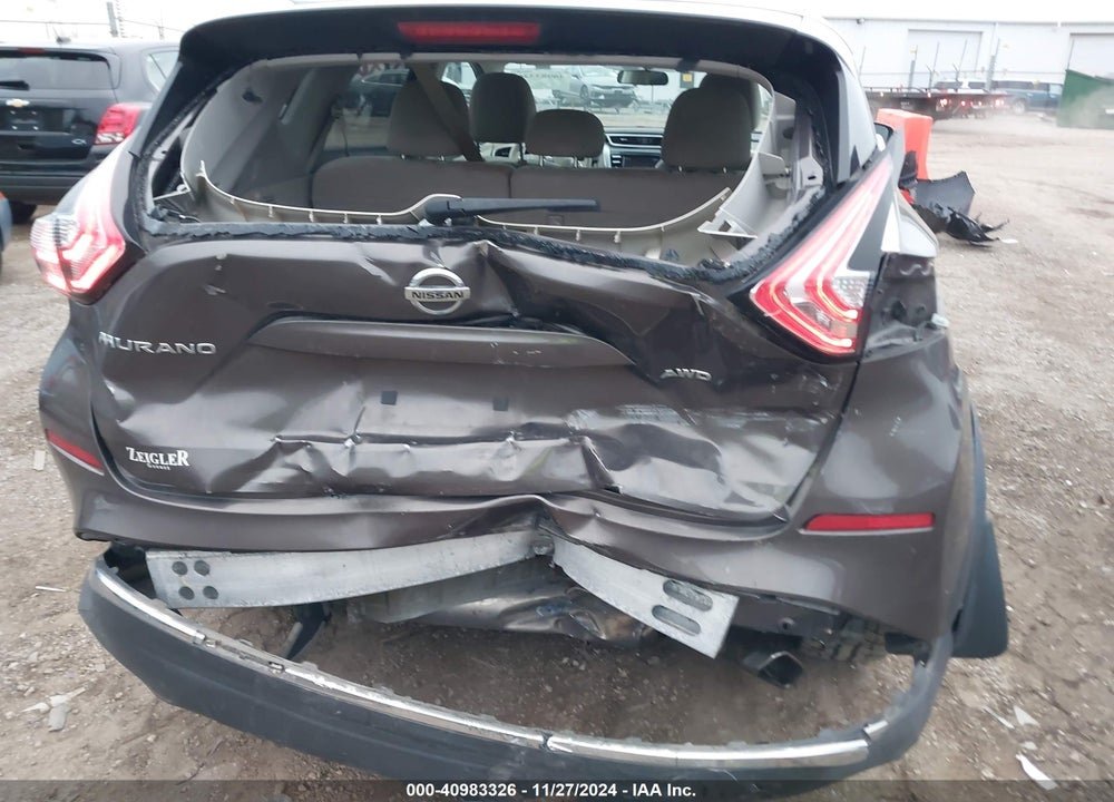 2015 NISSAN MURANO S VIN: 5N1AZ2MH8FN221357
