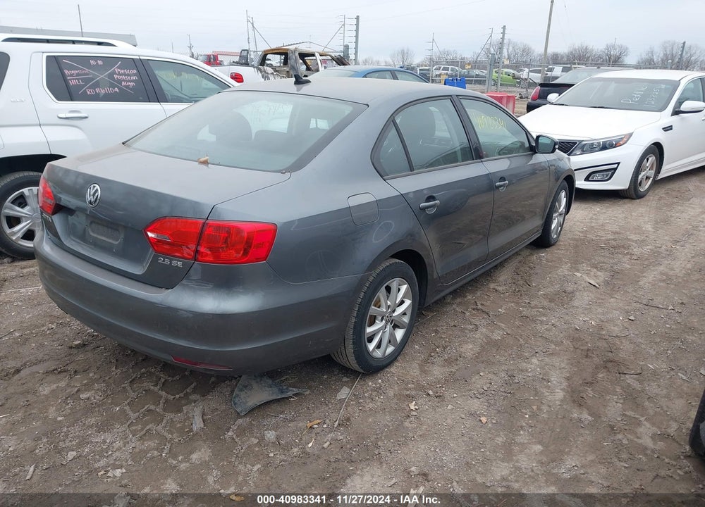 2012 VOLKSWAGEN JETTA 2.5L SE VIN: 3VWDP7AJ0CM326778