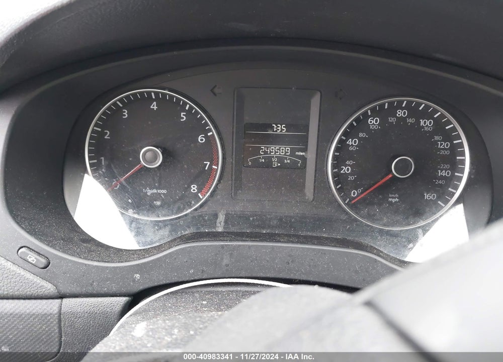 2012 VOLKSWAGEN JETTA 2.5L SE VIN: 3VWDP7AJ0CM326778