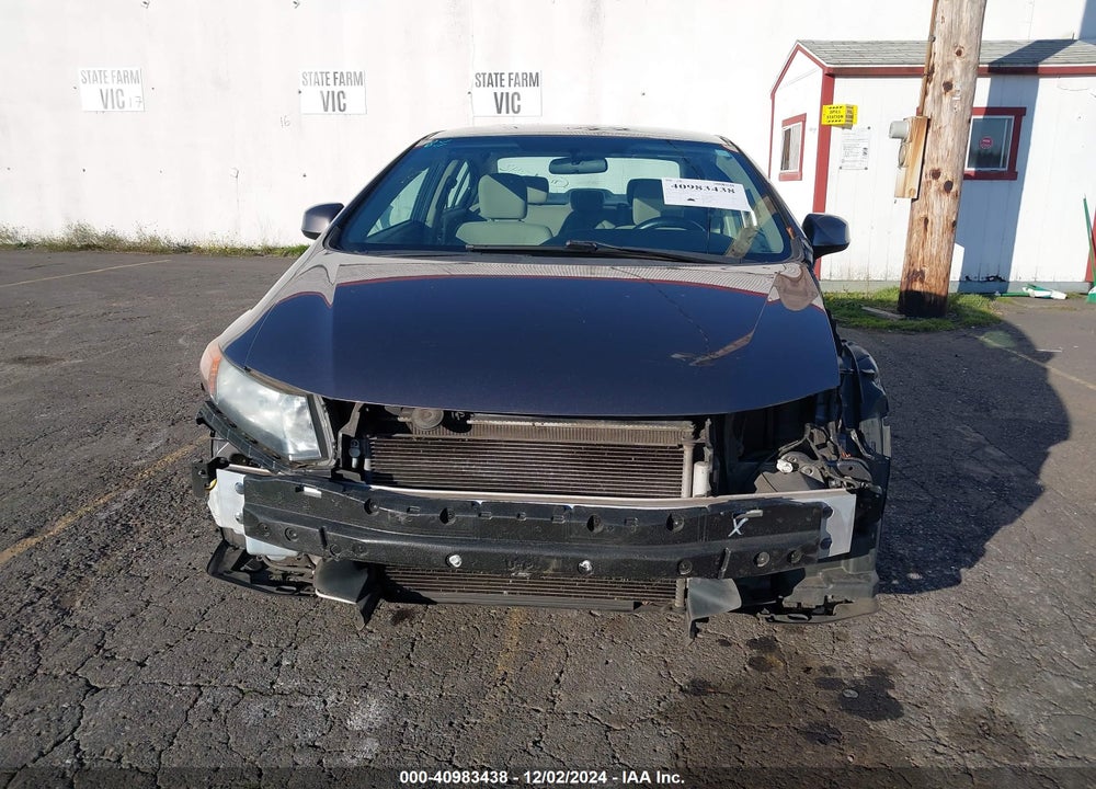 2012 HONDA CIVIC LX VIN: 19XFB2F59CE336437