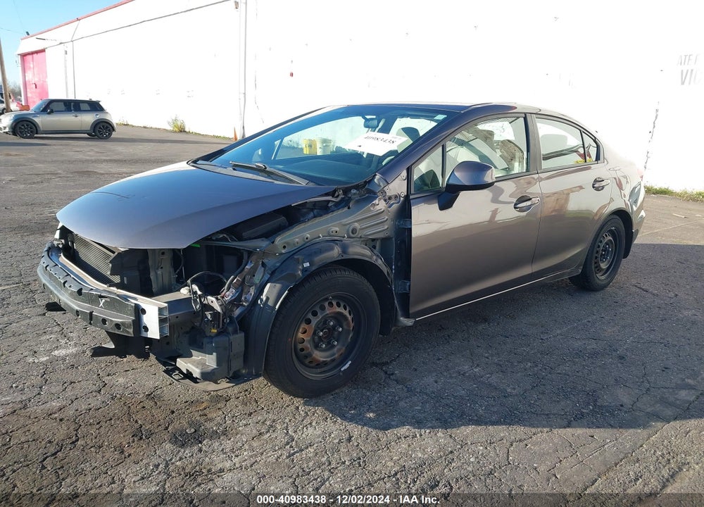 2012 HONDA CIVIC LX VIN: 19XFB2F59CE336437