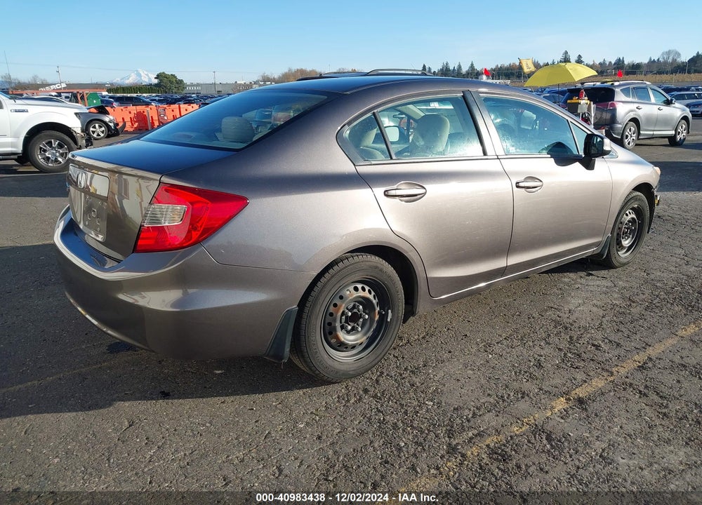 2012 HONDA CIVIC LX VIN: 19XFB2F59CE336437