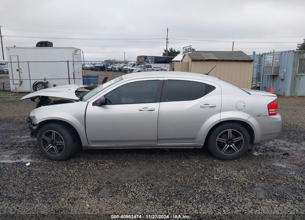 2008 DODGE AVENGER SE VIN: 1B3LC46K98N161631