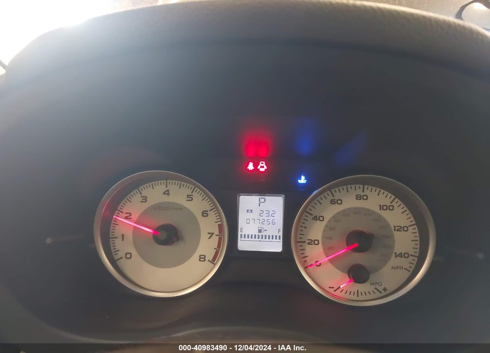 2012 SUBARU IMPREZA 2.0I PREMIUM VIN: JF1GPAC66CH231898
