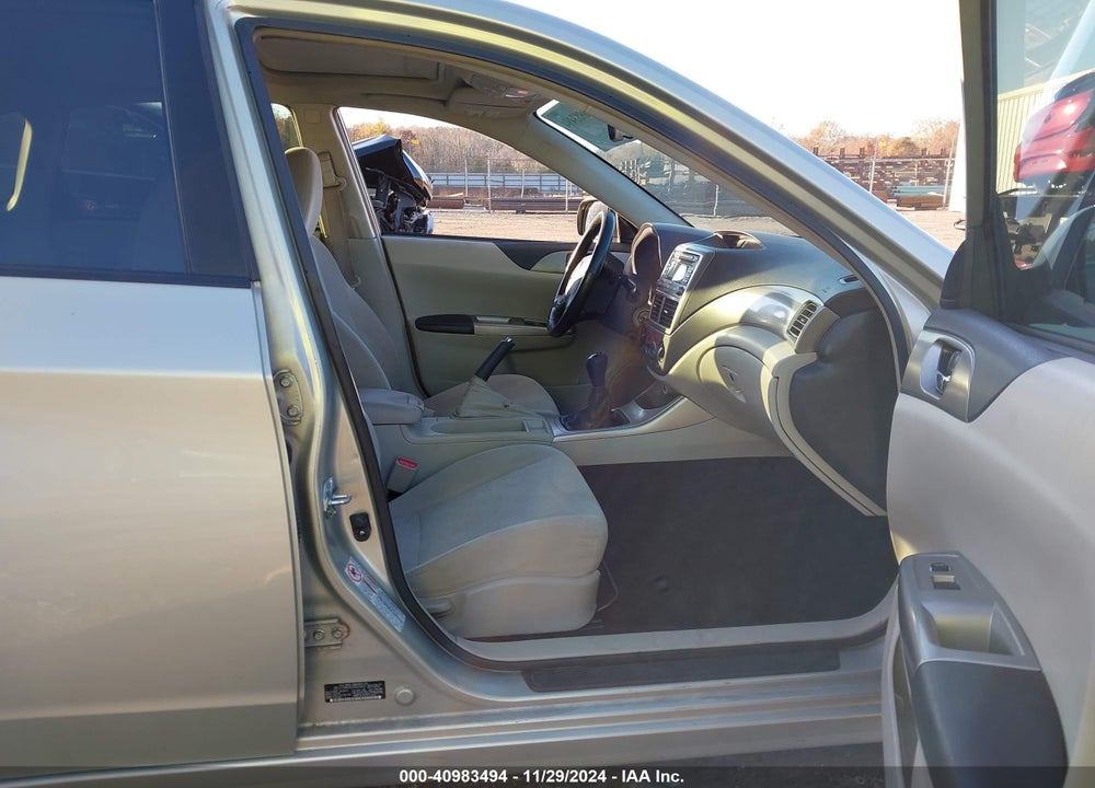 2009 SUBARU IMPREZA 2.5I VIN: JF1GH60639G816922
