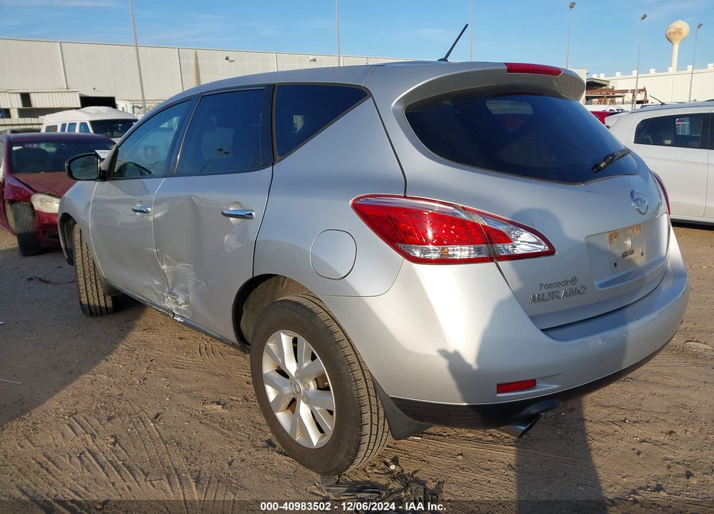 2012 NISSAN MURANO S VIN: JN8AZ1MU0CW108282