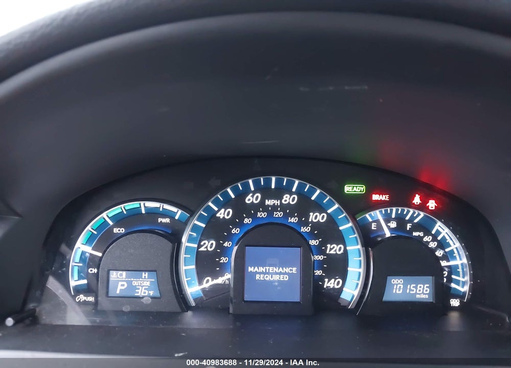 2012 TOYOTA CAMRY HYBRID XLE VIN: 4T1BD1FK0CU055276