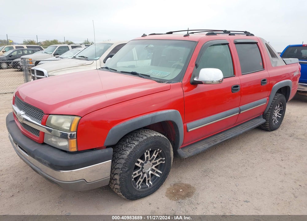 2003 CHEVROLET AVALANCHE 1500 VIN: 3GNEC13T63G314011