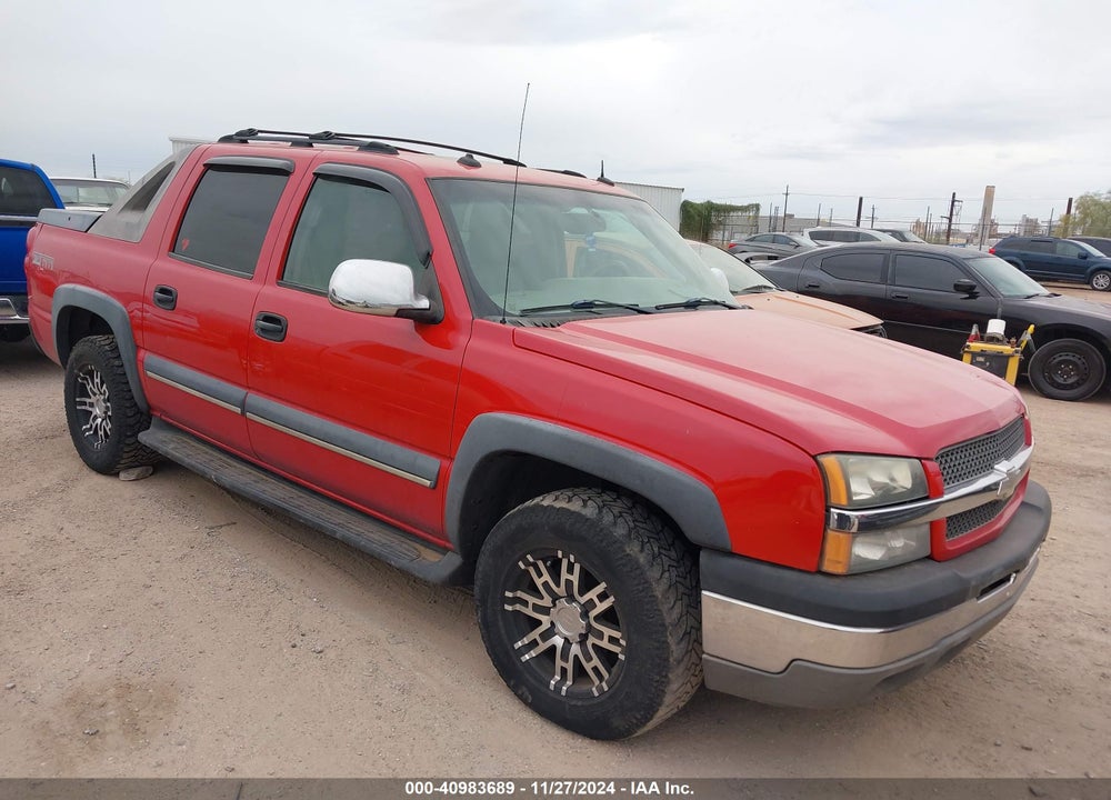 2003 CHEVROLET AVALANCHE 1500 VIN: 3GNEC13T63G314011