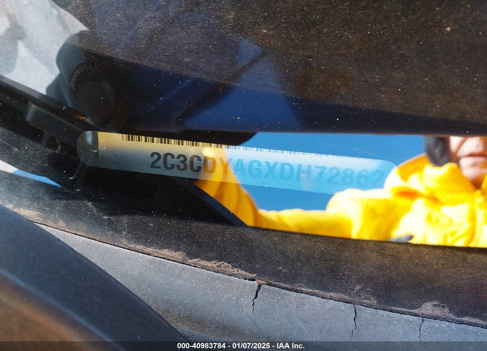 2013 DODGE CHALLENGER VIN: 2C3CDYAGXDH728622