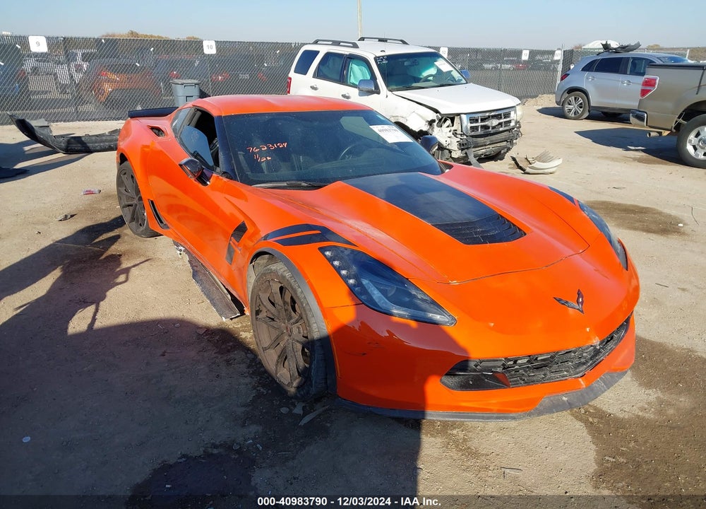 2019 CHEVROLET CORVETTE GRAND SPORT VIN: 1G1YW2D78K5112516