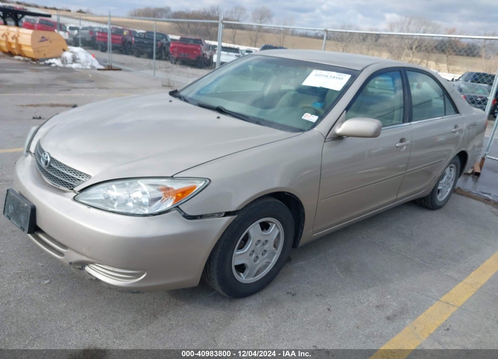 2002 TOYOTA CAMRY LE V6 VIN: 4T1BF32K22U541078