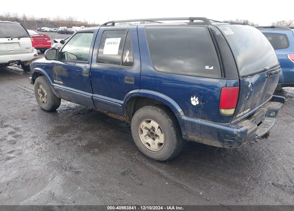 2004 CHEVROLET BLAZER LS VIN: 1GNDT13X54K156205