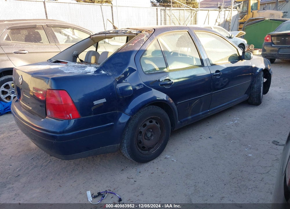 2001 VOLKSWAGEN JETTA GL VIN: 3VWRK69M31M117660