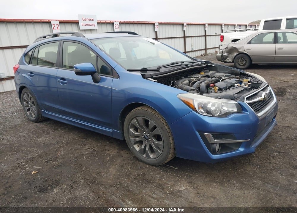 2016 SUBARU IMPREZA 2.0I SPORT LIMITED VIN: JF1GPAU67G8242736