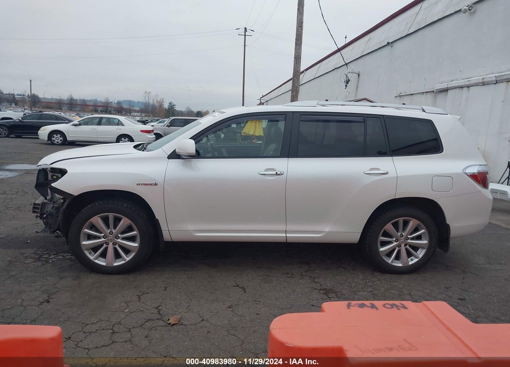 2008 TOYOTA HIGHLANDER HYBRID LIMITED VIN: JTEEW44AX82018693