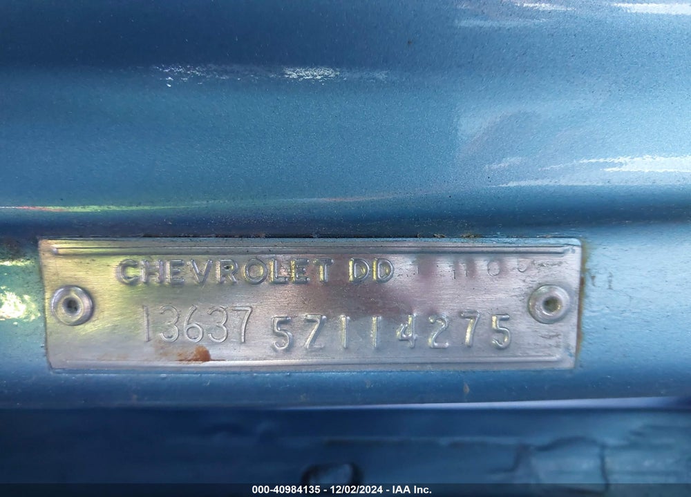 1965 CHEVY MALIBU VIN: 136375Z114275