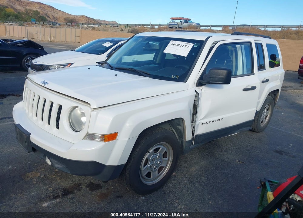 2013 JEEP PATRIOT SPORT VIN: 1C4NJPBA6DD186580
