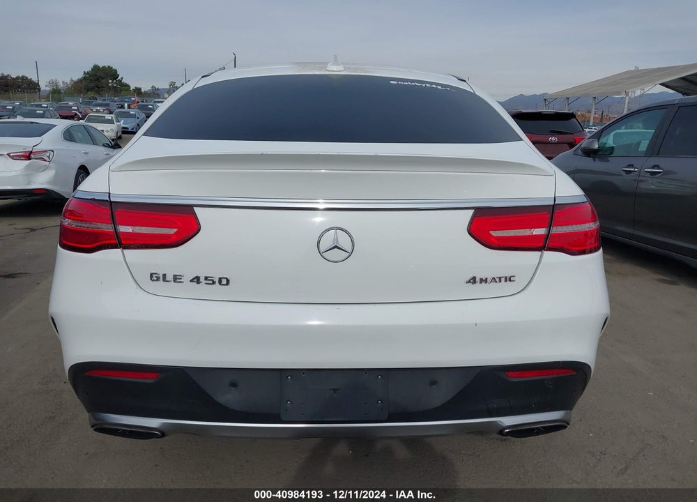 2016 MERCEDES-BENZ GLE 450 AMG COUPE VIN: 4JGED6EB5GA007064