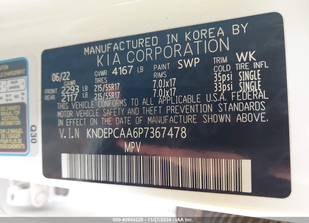 2023 KIA SELTOS LX VIN: KNDEPCAA6P7367478