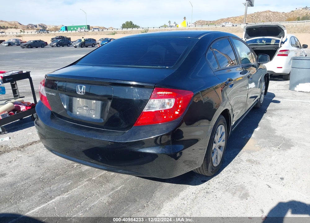2012 HONDA CIVIC LX VIN: 19XFB2F53CE360491