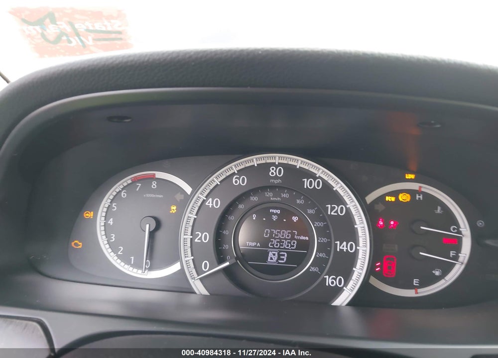 2015 HONDA ACCORD EX-L VIN: 1HGCR2F83FA226534