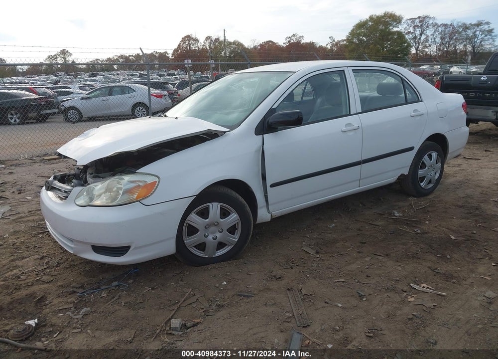 2003 TOYOTA COROLLA CE VIN: JTDBR32E030039037